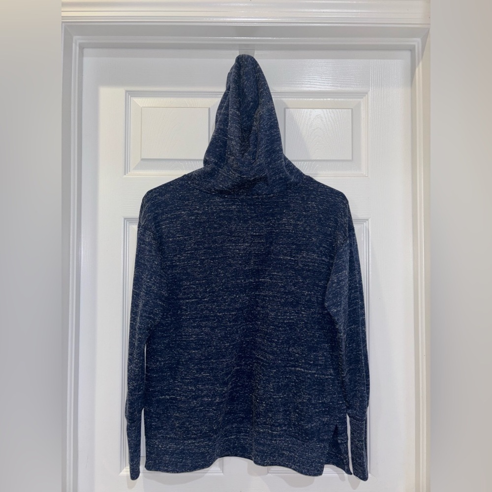 Women's Colosseum Heathered Navy West Virginia Mountaineers Hoodie T-Shirt SZ L‍ - Picture 6 of 12